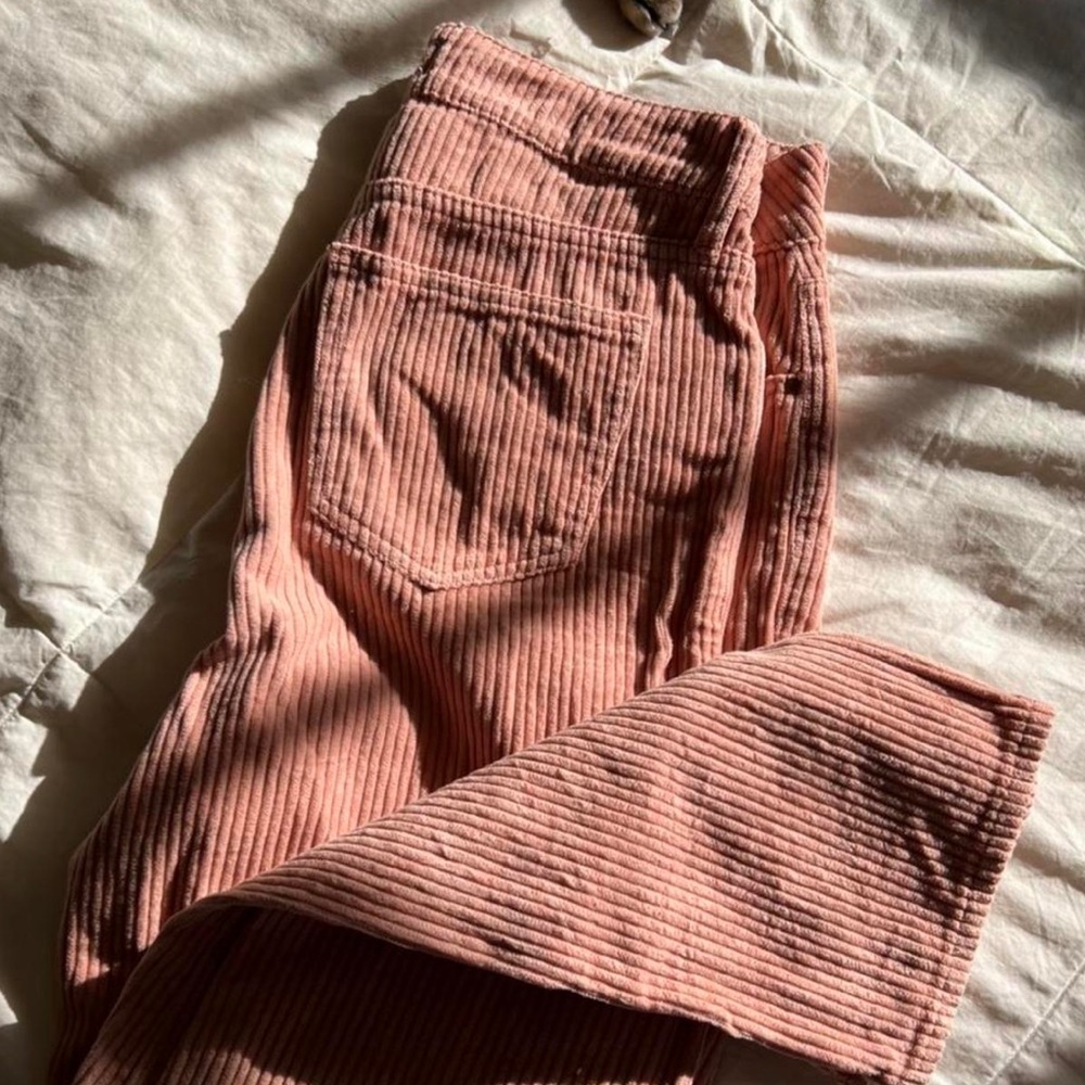 Pink corduroy pants